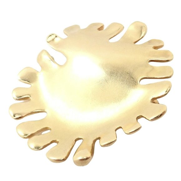 Authentic! Tiffany & Co Cummings 18k Yellow Gold Nickelodeon Abstract Pin Brooch - Picture 7 of 7